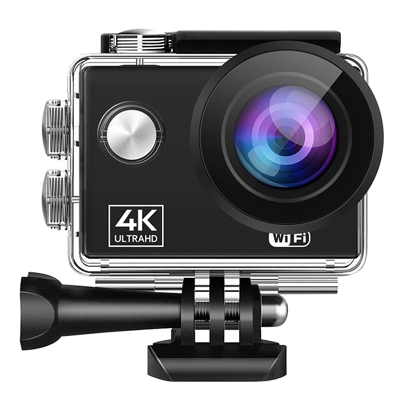 AT Q40C Экшн камера 2 7 K/30FPS 1080P/60FPS WIFI 24MP Ultra HD мини для шлема WiFi Водонепроницаемая