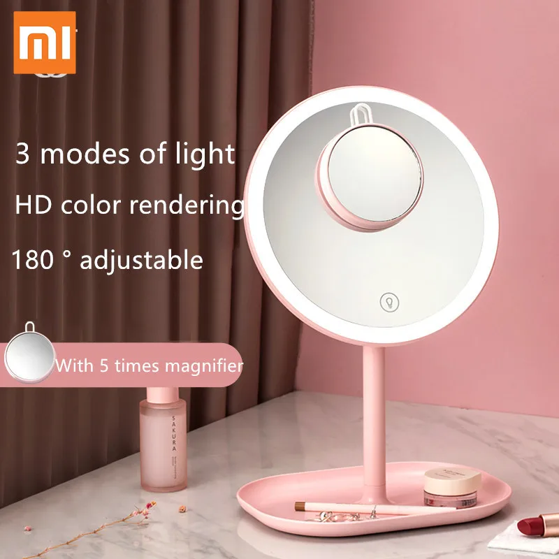 Зеркало для макияжа Xiaomi Mijia Jordan &amp Judy LED лампа с натуральным заполнением