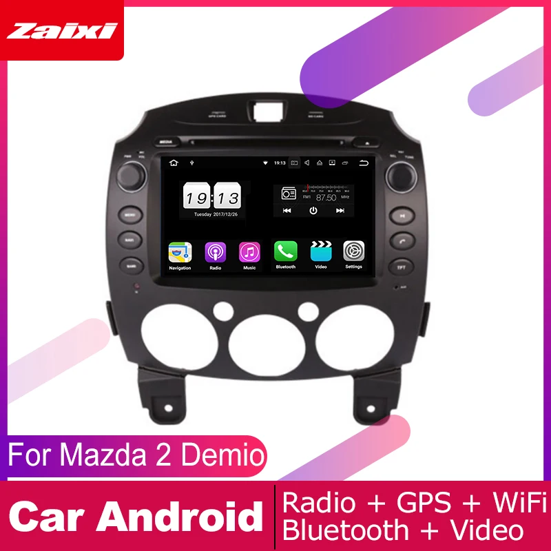 Автомобильные аксессуары для Mazda 2 Demio 2007 ~ 2012 2013 2014 Android мультимедийный плеер