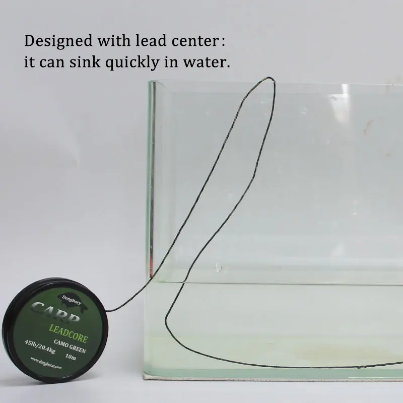 10m Carp Fishing Line Hook Link Carp Hooklink 45LB Rigging Line