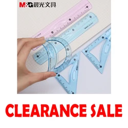 M & G – règle géométrique Flexible, pour dessin mathématique, boussole, crayon, rapporteur, école, Ar0467 