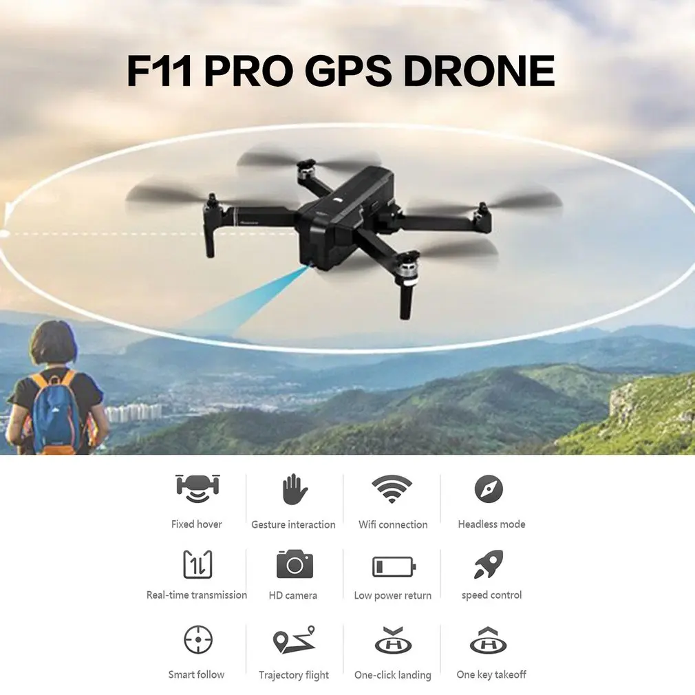F11 PRO gps Дрон с Wifi FPV 2K HD камерой F11 бесщеточный Дрон 25 минут время полета складной Дрон Vs SG906