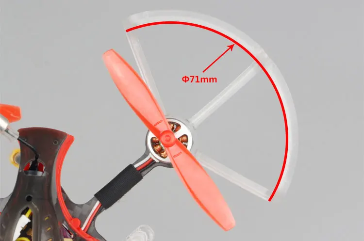 

LDARC 65mm Propeller Bumper Guard Half Surround Prop Ring Cover Guard For AK103 2.5inch Toothpick Frame 1102 11015 0803 Motor