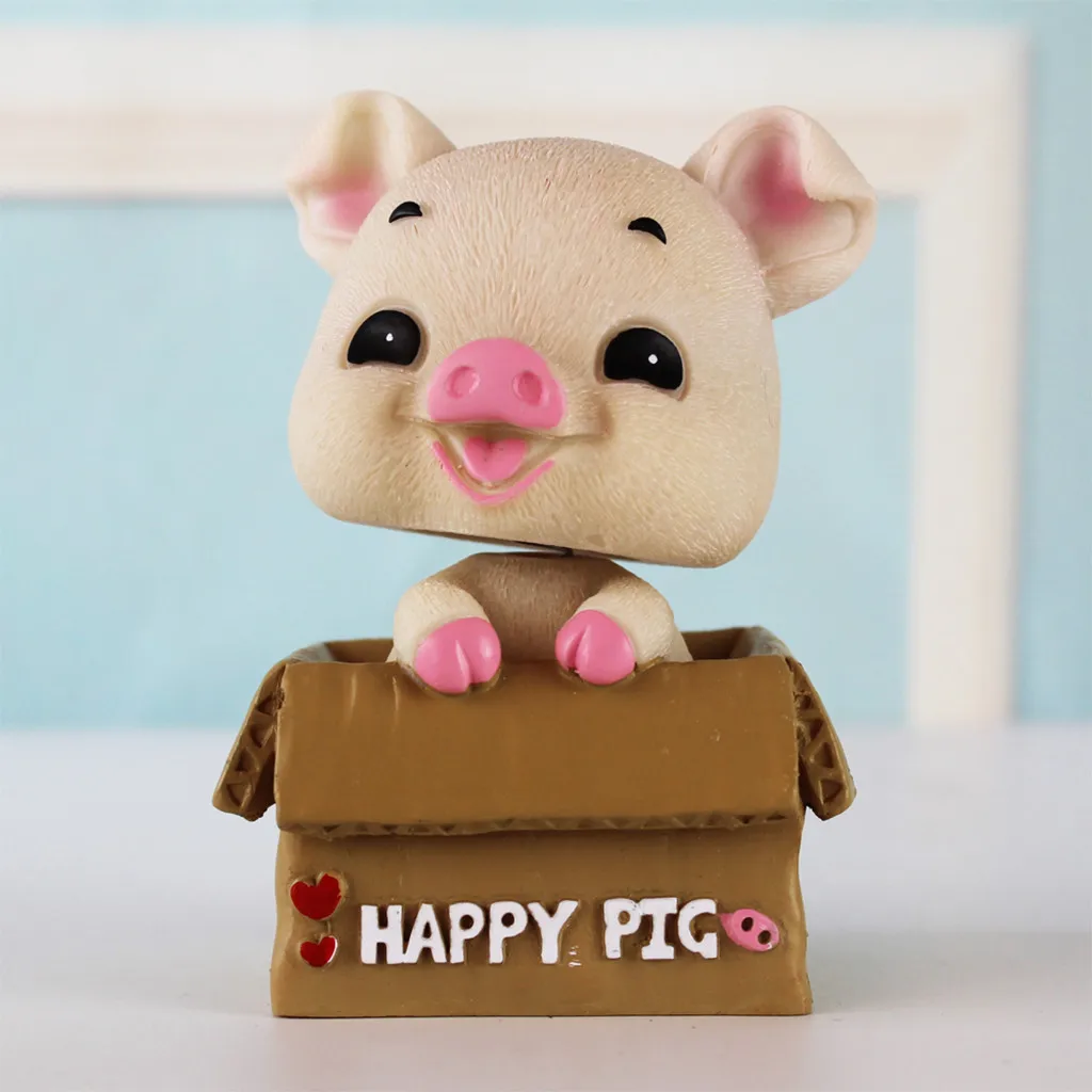 Автомобильный орнамент Happy Pig, аксессуары для рукоделия, для семейного офиса, авто украшение, аксессуары, забавные Автомобильные украшения, игрушки, украшение