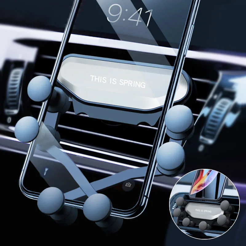 

Gravity Car Holder For Phone in Car Air Vent Clip Mount No Magnetic Mobile Phone Holder GPS Stand For iPhone XS MAX Xiaomi