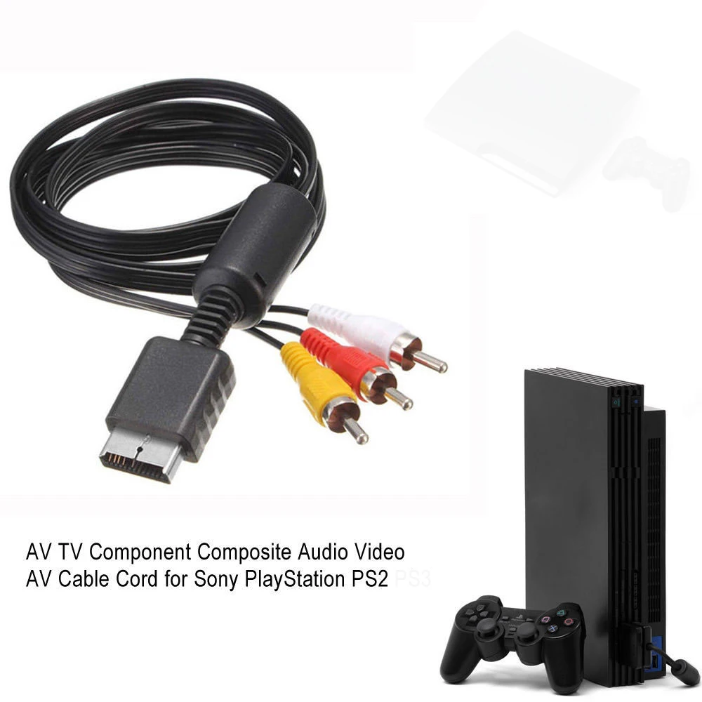 Аудио кабель RCA для AV видео Y-Lead PS1 Playstation консолей 1,8 метров/6 футов