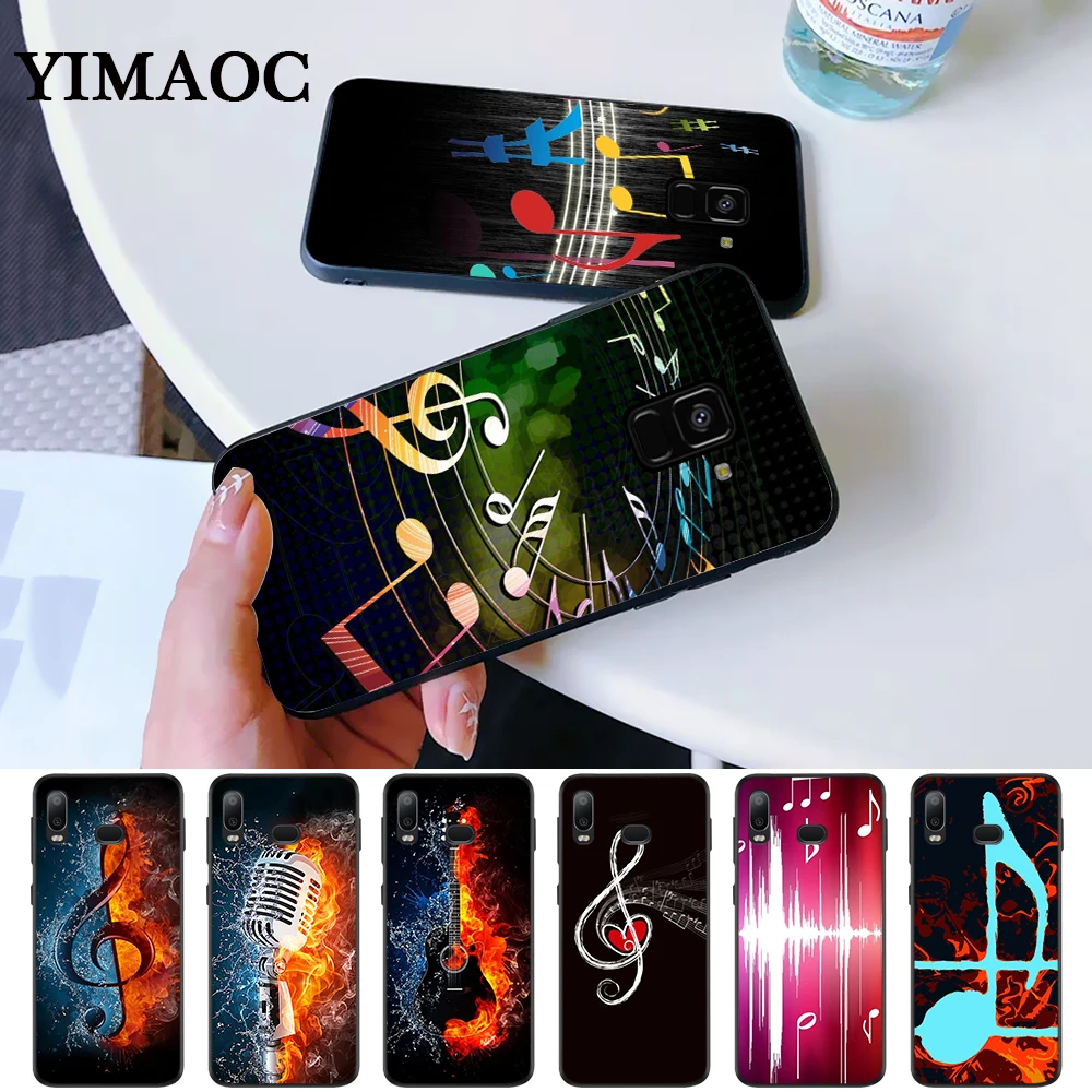 Music symbol Silicone Case for Samsung A3 A5 A10S A30S A50S A6 Plus 2018 A7 A8 A9 A10 A30 A40 A50 A60 A70 J6 |