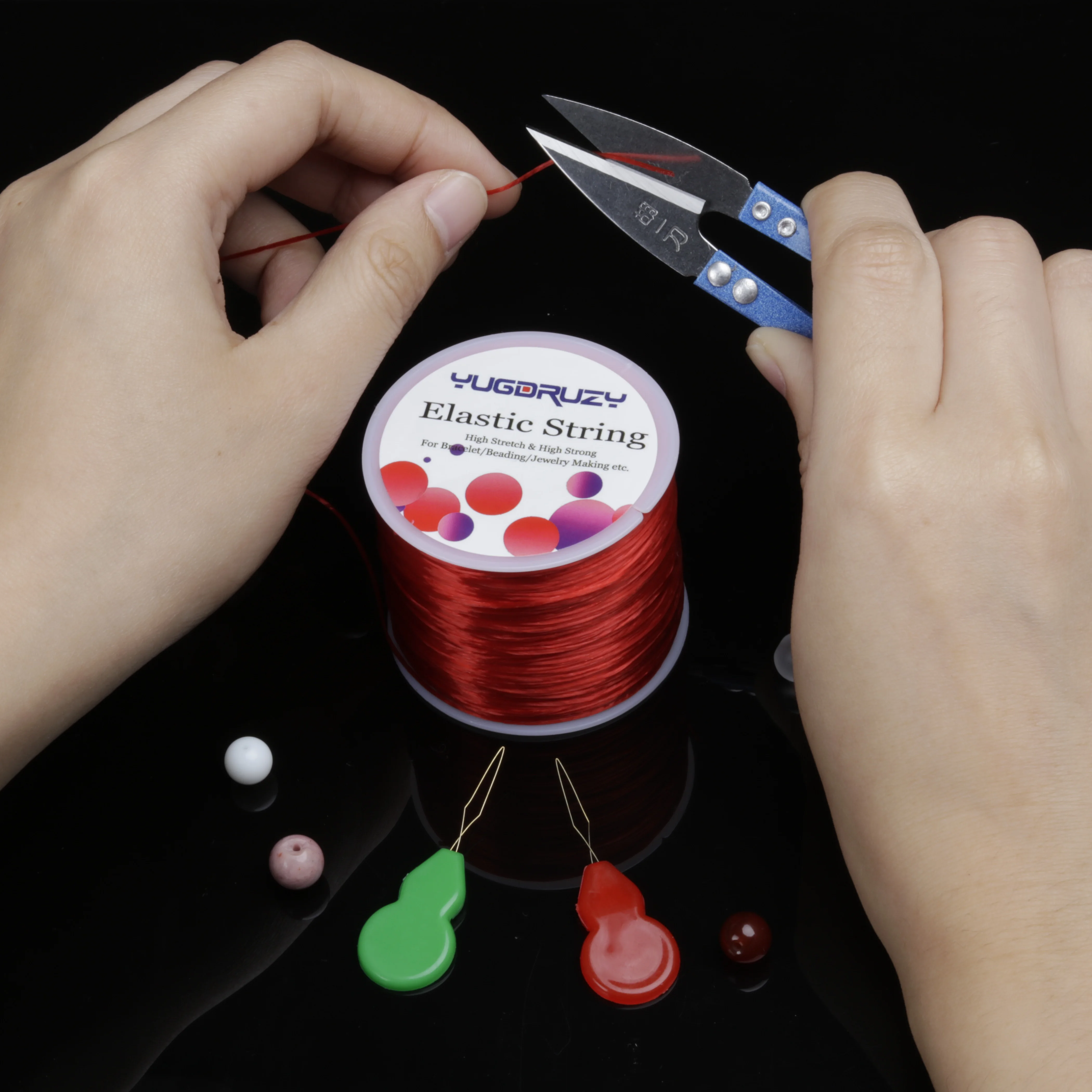 Ss0018 500pcs accessories pearl separating Bracelet beads zinc alloy accessories beads elastic thread tool scissors lead device