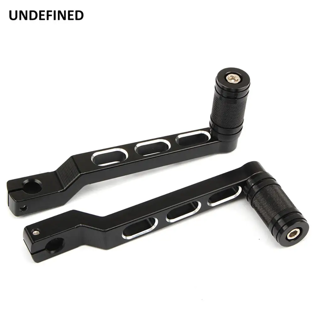 

Motorcycle Heel Toe Shift Lever Shifter Pegs CNC Cut Black For Harley Touring Road King Electra Glide Softail Tri Glide