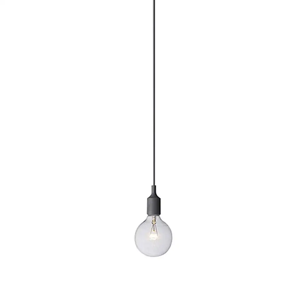 Серый Pendant Lights Ceiling Creative Colored Chandelier Simple Living Room Bedroom Cafe Decoration Lustres E27 Lamp head Lamp holder - Цвет: Серый