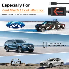Upgrade ELM327 V1.5 HS CAN/ MS CAN for FORScan Pro Car Scan Tool for Ford Hidden Function Programming OBD2 Diagnostic Scanner
