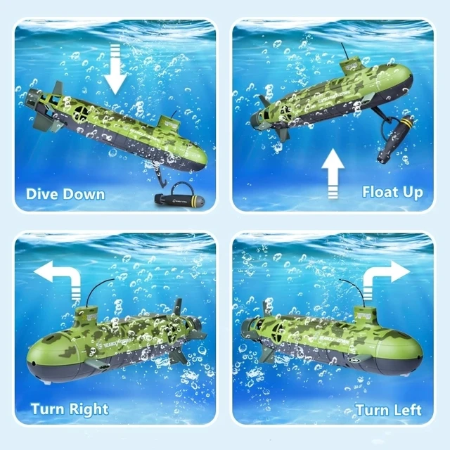 Omnibearing remote control Seawolf upgrade version RC Big submarine 6-Channel 35cm RC Nuclear power Submarine kids toy 5