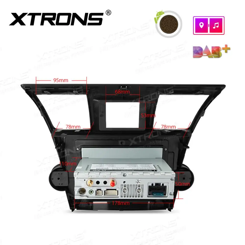 Discount XTRONS 10.1" Android 8.1 Car Stereo Radio Player GPS Radio for Toyota Highlander 2008 2009 2010 2011 2012 2013 Kluger No DVD 5