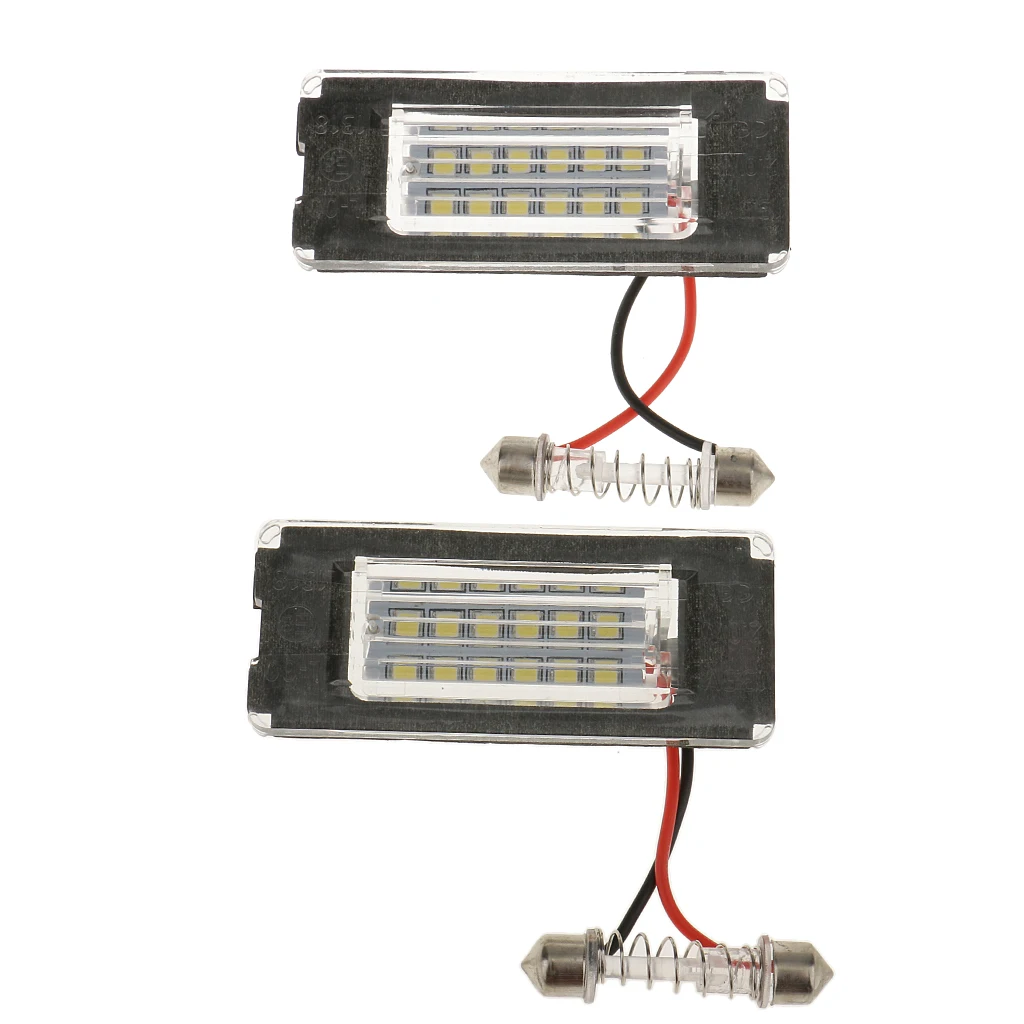 2x Bright 12V LED License Plate Lamp 18 SMD For BMW Mini Cooper R56/57/58/59
