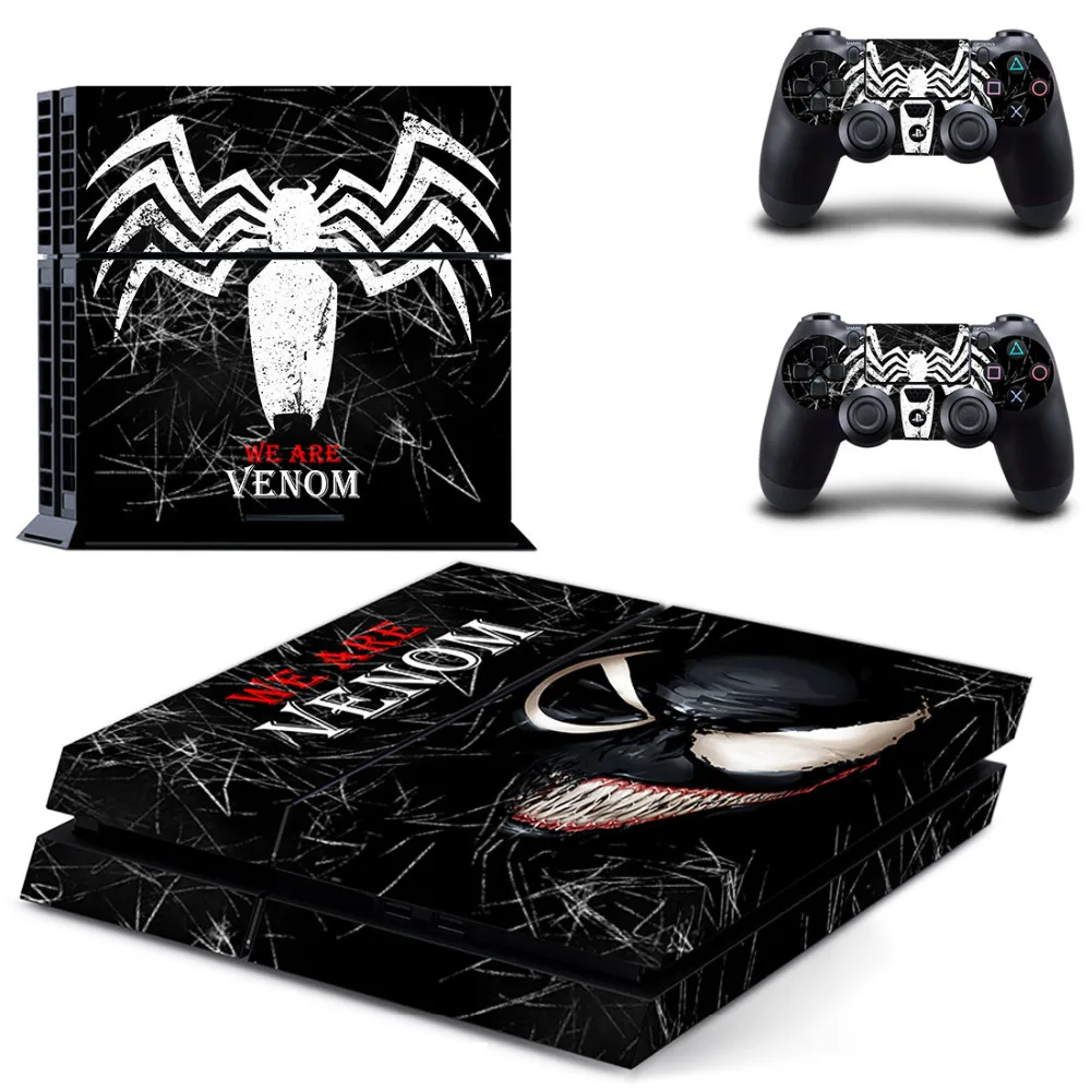 Venom наклейка для PS4 наклейка для sony playstation 4 PS4 консоли и 2 крышки контроллеров наклейки для приставки стикер s винил
