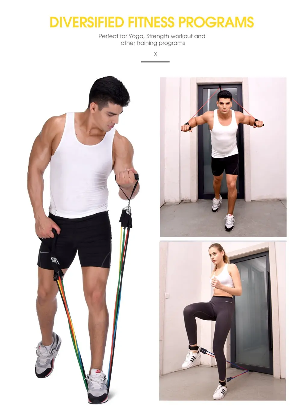 Günstig Pull Seil Fitness Übung Widerstand Bands Crossfit Gym Latex Rohre Yoga Pedal Körper Muscle Brust Training Workout