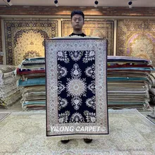 Yilong 2,5 'x4' турецкий Шелковый ковер, небольшой ковер ручной работы для дома(HF162B