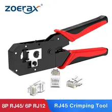 Ferramenta de friso de zoerax rj45, ferramenta de crimper para 8p/RJ-45 & 6p/RJ-12, RJ-11