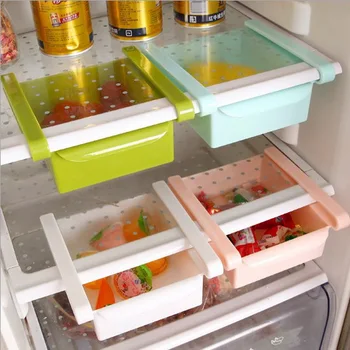 

Fridge Storage Case Slide Freezer Food Storage Boxes Pantry Storage Organizer Bins Container Space-saving Fridge Storage Box
