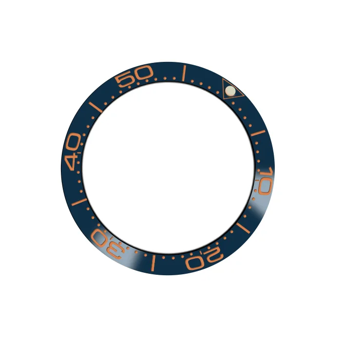 Запасные части часов 38 мм синий керамический ободок подходит для 40 мм автоматические часы - Цвет: orange