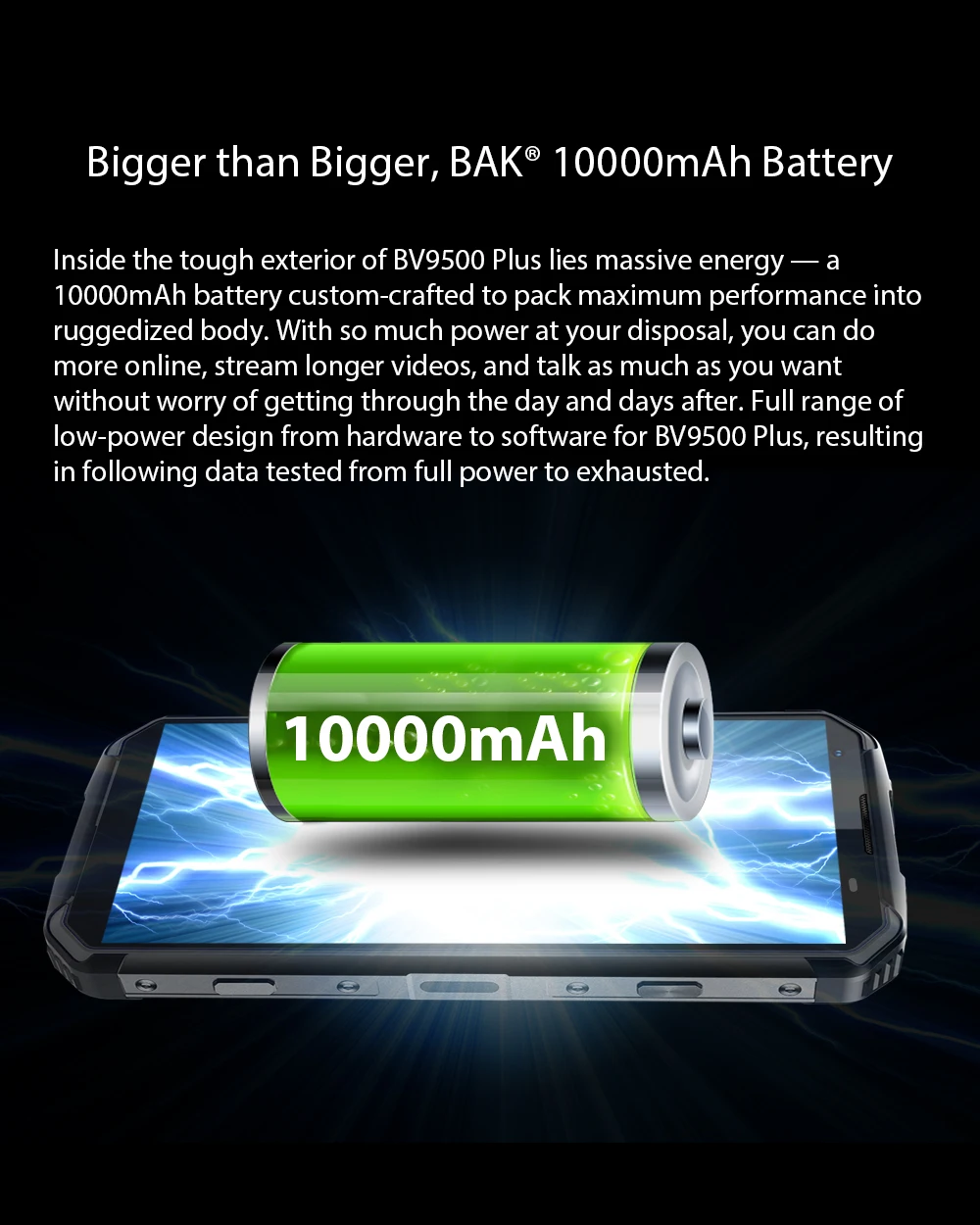 Blackview BV9500 Plus Helio P70 Восьмиядерный мобильный телефон 10000 мАч 5," FHD экран 4 Гб+ 64 ГБ Android 9,0 IP68 водонепроницаемый смартфон