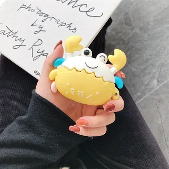 

3d Cute Crab Silicone Earphone Case for Airpods 3 Wireless Bluetooth Headset Protective Shell for Airpods Pro Silicone TPU Cover