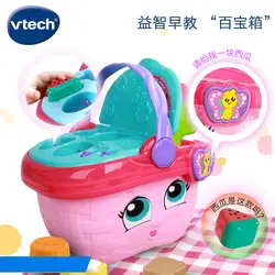 Vtech Корзина для пикника, уличная игрушка для девочек, детский мини искусственный набор кухонной посуды, кукольный игровой домик 603618