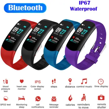 

New Men Women Smart Bracelet Sport Watch Bluetooth 4.0 Step Calorie Counter Tracker Pedometer Activity Heart Rate Wristwatch