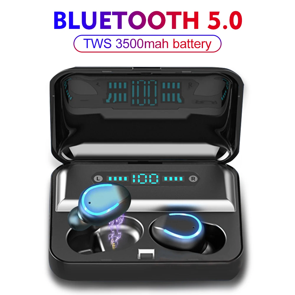 TWS 5,0 беспроводные наушники Bluetooth беспроводные наушники-вкладыши гарнитура стерео Noice снижение зарядки коробка power Bank