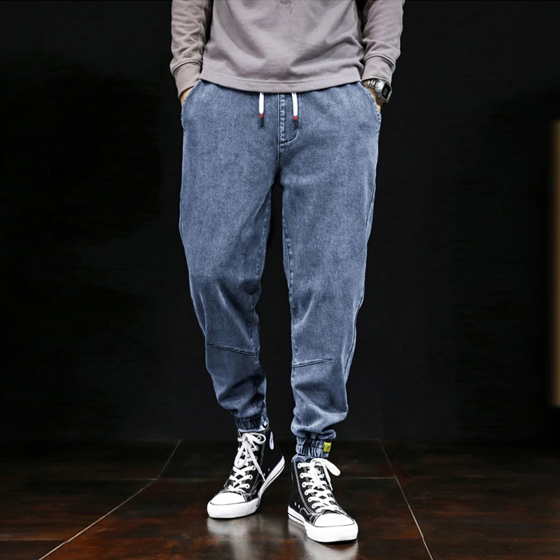 Japanese Vintage Fashion Men Jeans Large Size S-7XL Big Man Elastic Harem Jeans Cargo Pants Designer Hip Hop Joggers Jeans Men Japanese Vintage Fashion Men Jeans Large Size S-7XL Big Man Elastic Harem Jeans Cargo Pants Designer Hip Hop Joggers Jeans Men