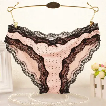 

Sexy Women Ladies Lace Panties Dot Printed Lady Underwear Briefs new