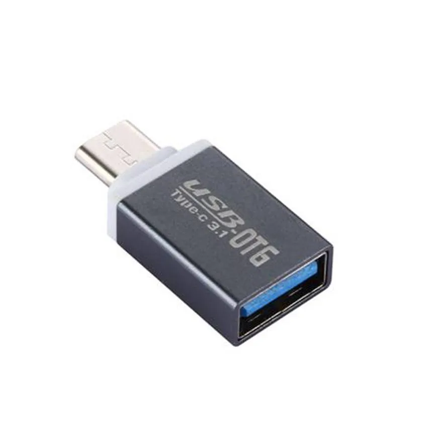 CARPRIE USB type c otg адаптер быстрый тип C к usb 3,0 конвертер usb-c type-c зарядка с синхронизацией данных кабель для samsung huawei xiaomi PC - Цвет: BK