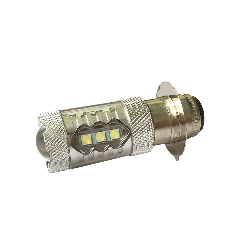 Светодиодный фонарь для мотоцикла H6 100W 16 Светодиодный противотуманный фонарь P15D фара для мотоцикла высокомощная