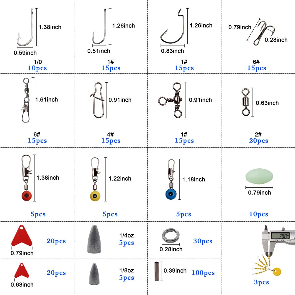 328 шт. ящик для рыболовных снастей с тройные Крючки крюк поворачивается снимки Техас установки грузила фиксаторы поплавков для рыбалки приманки екиемент