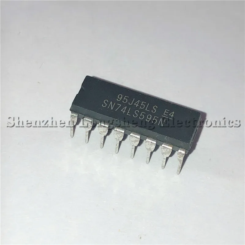 10 шт./лот Новый SN74LS595N 74LS595 DIP 16 микросхема со встроенным блоком IC|Интегральные