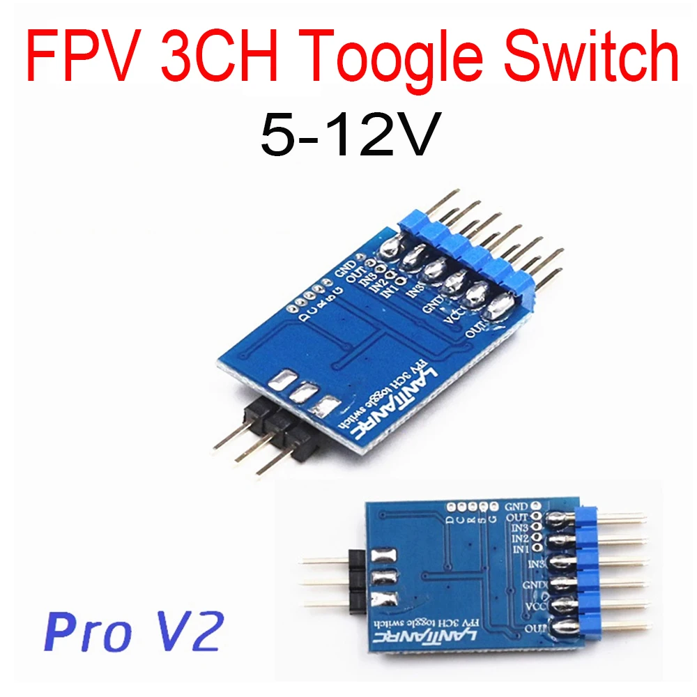 FPV 3CH Toogle 5-12V видео переключатель для дистанционного управления | Игрушки и хобби