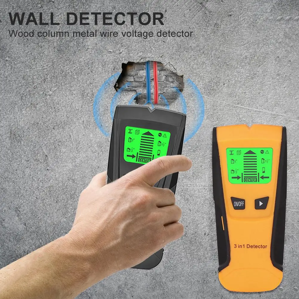Metal Detector Finder Wooden Studs Ac Voltage Live Wire Detect Wall