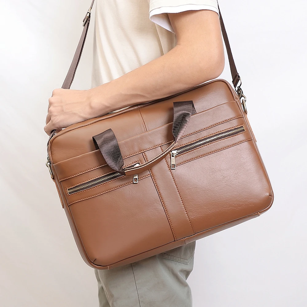 Deal Personalized Genuine Leather Messenger Bag Laptop Bag Shoulder Bag for  Women Gift Men Office Bag Work Briefcase Large Satchel - Etsy