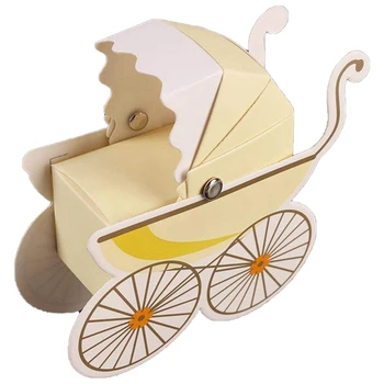 

40Pcs Candy Box Baby Stroller Baby Shower Baby Birth Favors Boxes Baby Party Supplies Baptism Christening Gift Box Wedding Favor