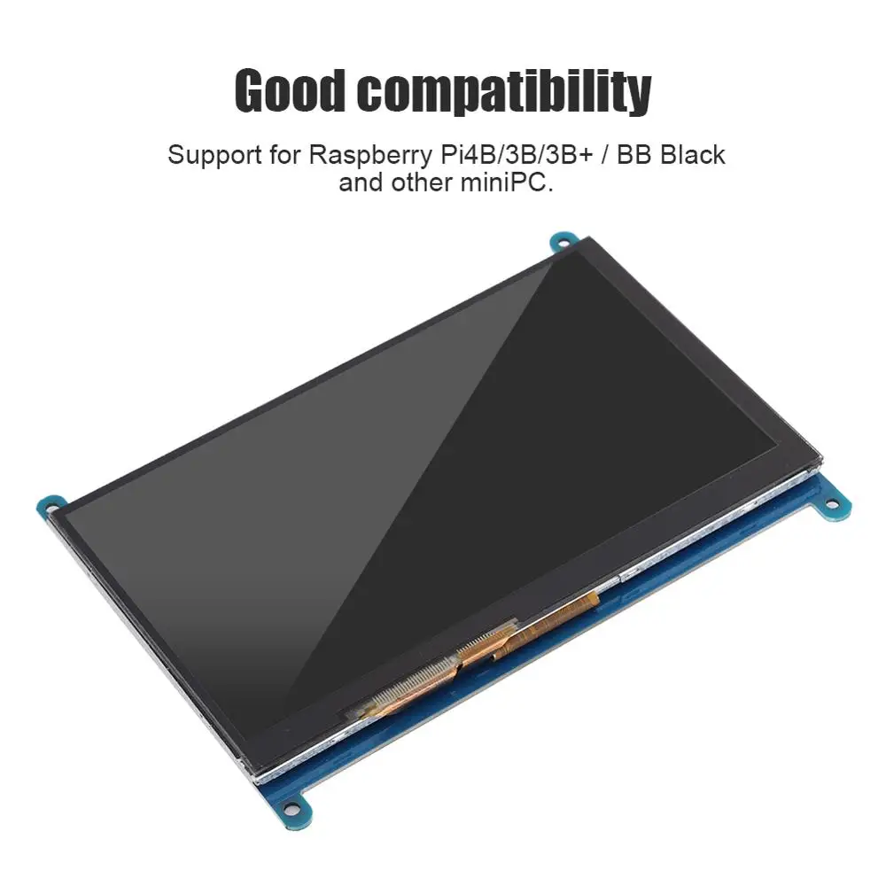 Емкостный сенсорный ЖК экран для Raspberry Pi 4B/3B/3B + 7 дюймов 1024*600 HDMI емкостный без