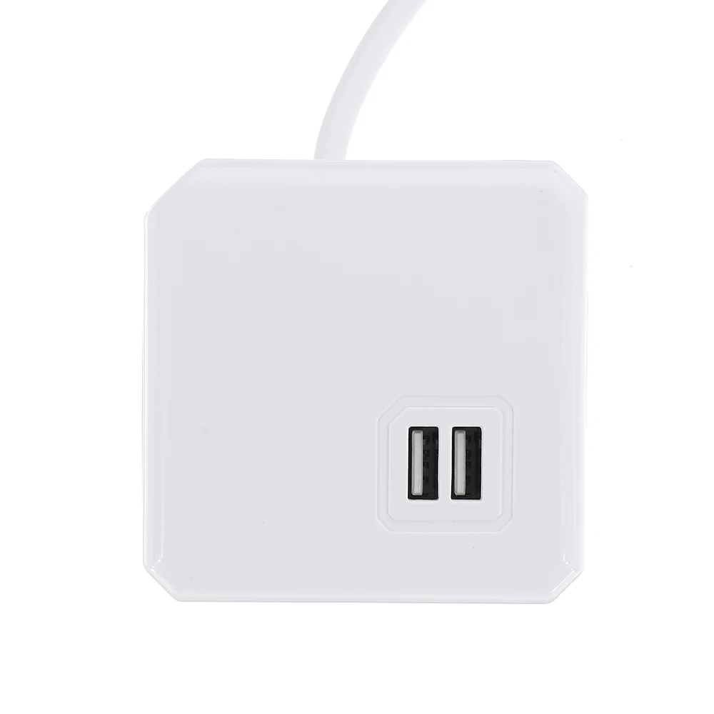 ЕС-разъем, для поездок Разъем питания Smart power Strip Расширенный адаптер 2 USB 5 В 2.1A порты 4 розетки волшебный куб 150/300 см кабель