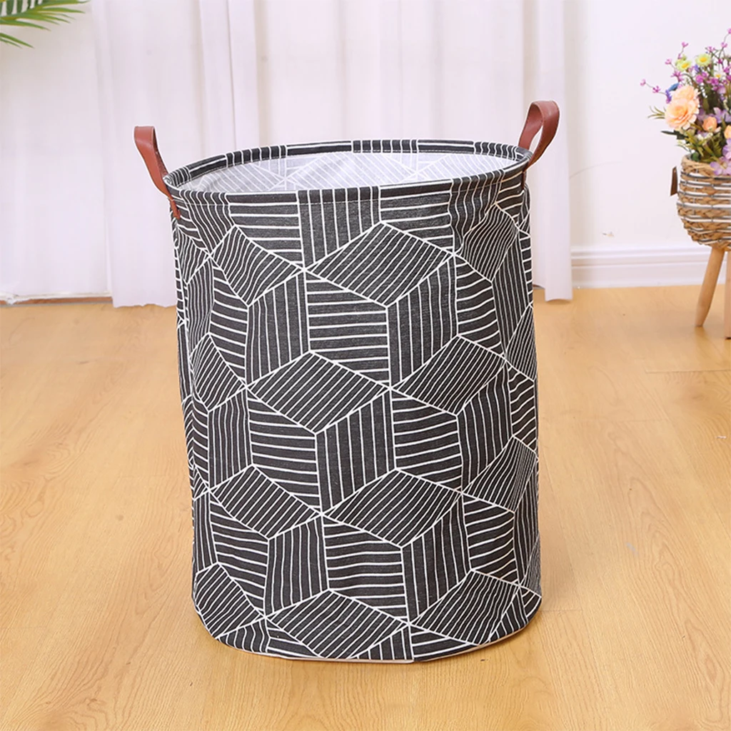 Laundry Box Foldable PE Coating Waterproof Dirty Clothes Storage Sundries Basket 