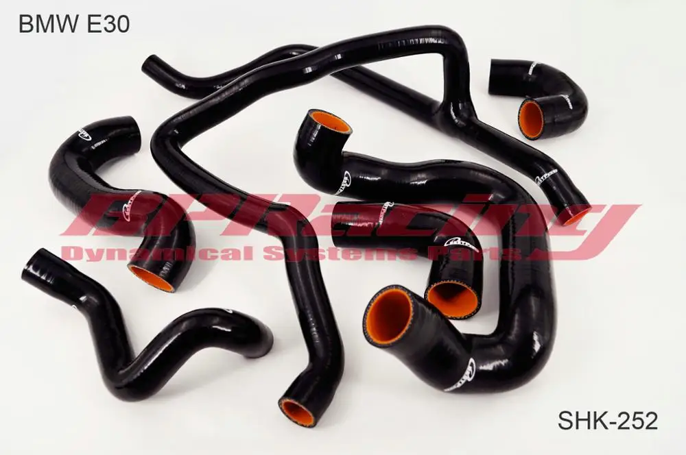 

Silicone Radiator Coolant Hose BlueFor BMW E30 M20 325/325i 1989 - 1992 BLACK