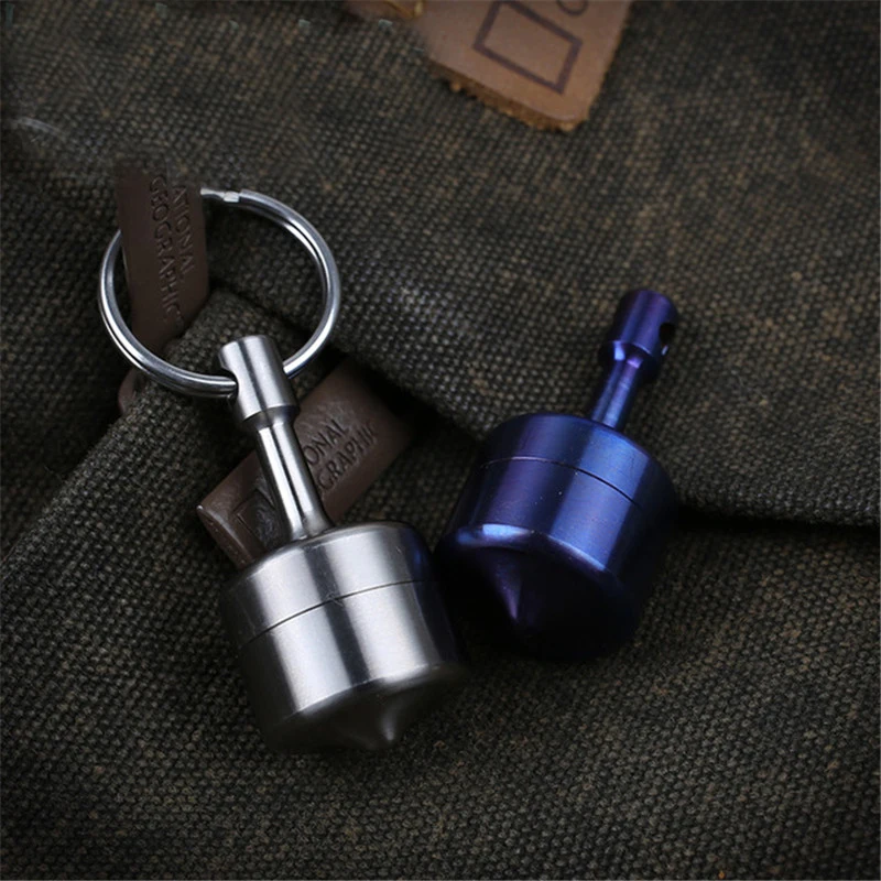 EDC водонепроницаемый Pure titanium Pill Box гироскоп-образный портативный медицинский чехол для таблеток для экстренных случаев открытый контейнер для таблеток