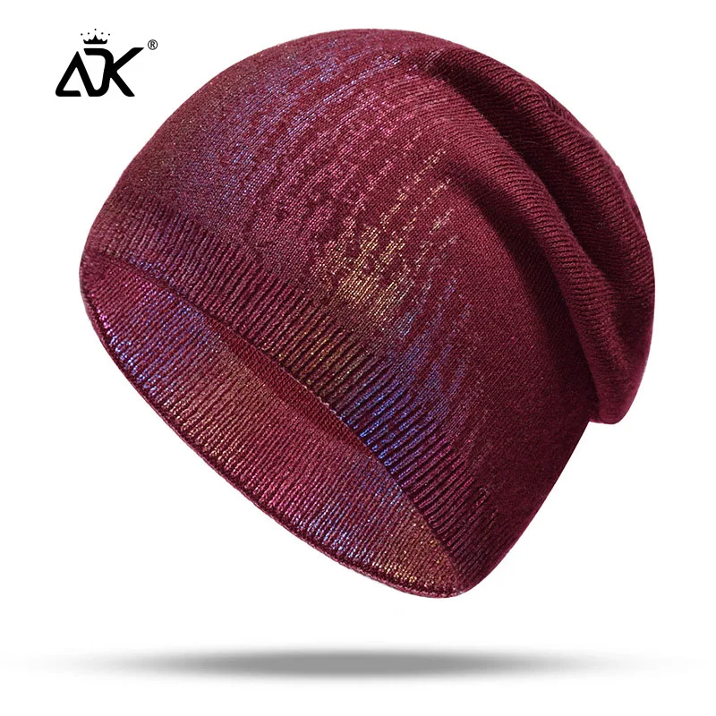 Женская шапочка кепки с пайетками хип-хоп мода Gorros Повседневный вязаный берет Зима Весна шапки ребристые эластичные бини