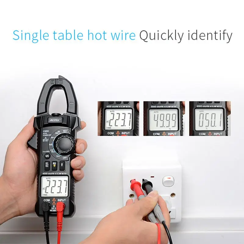 MESTEK CM80 цифровой клещи мультиметр токовые клещи AC/DC тестер сопротивления напряжения измерительные инструменты диагностический инструмент