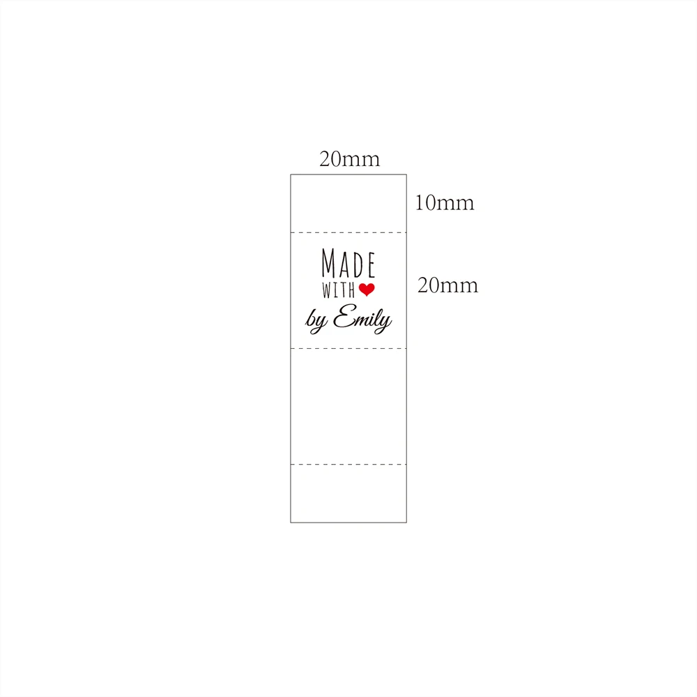 Sewing Labels Custom Fold Tags Cotton Ribbon Customized Business Name
