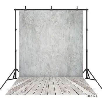 

Cement Wall Wooden Floor Photographic Background Customized Backdrop Photo Studio for Baby Children Portrait Pets Toy Photocall
