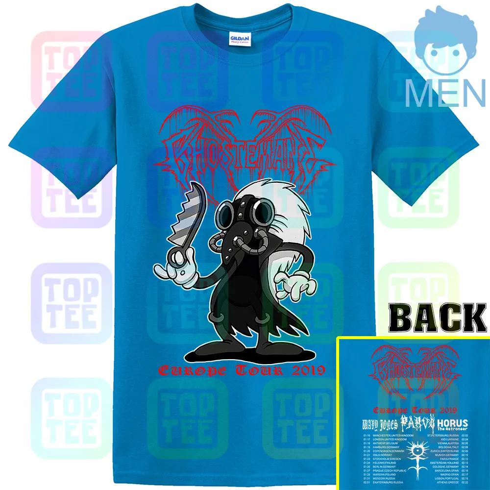 Королевский синий RARE ITEMS Ghostemane Europe Tour футболка S-3XL - Цвет: Королевский синий