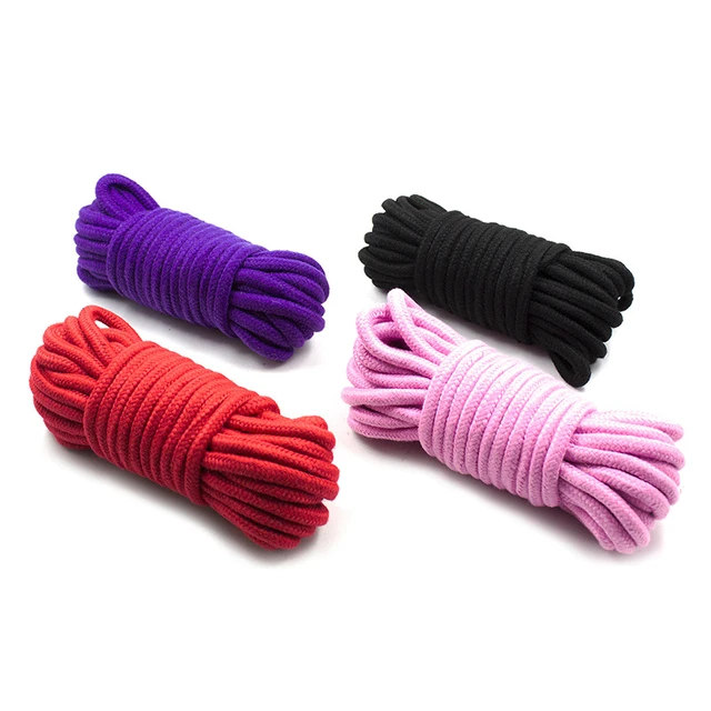 Corde de bondage en coton pour femme, jouets sexuels, engins de retenue,  Roleplay féminin, couple adulte, Sex Shop, 5 m, 10 m, 20m, 7.0 - AliExpress